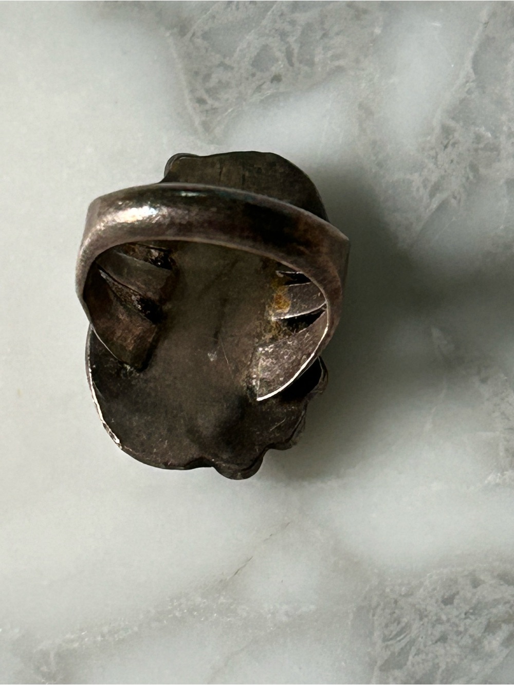 Sterling Silver Turquoise Statement Ring - Blue - Picture 5 of 5